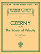 School of Velocity, Op. 299 piano sheet music cover